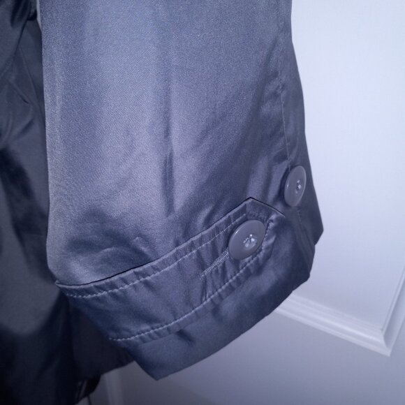 Women's Weather Solution Gray Grey Raincoat Trench coat 30W 4X/5X Plus Size - Picture 3 of 7